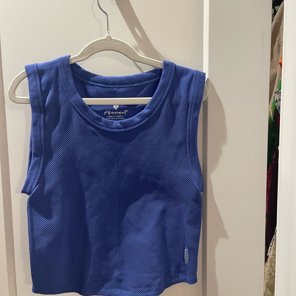 Blue Free People Movement Top